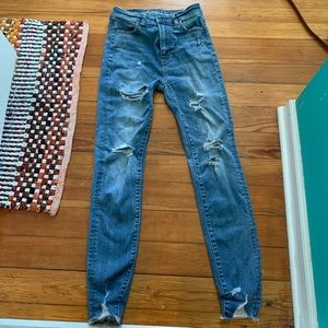 American eagle skinny high waisted jeggings